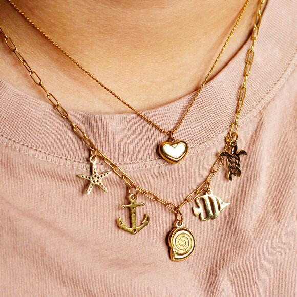 Fashionable Stainless Steel Custom Necklace Summer‎ Charms - Picture 1 of 2